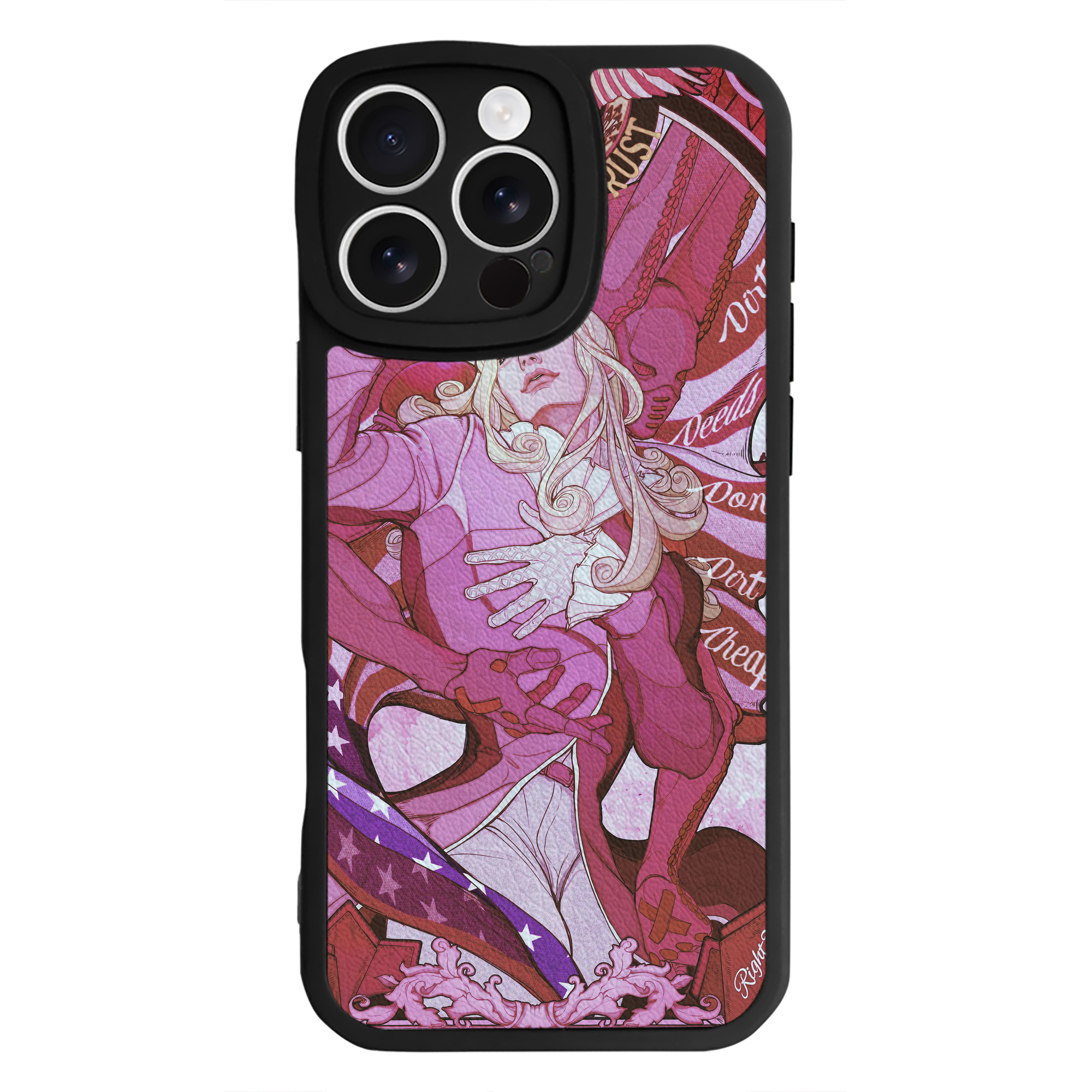 （画像用） ジョジョの奇妙な冒険 JoJo's Bizarre Adventure 【iPhone 16シリーズ対応】シリコンスマホケース（レザー調） 材質：シリコン